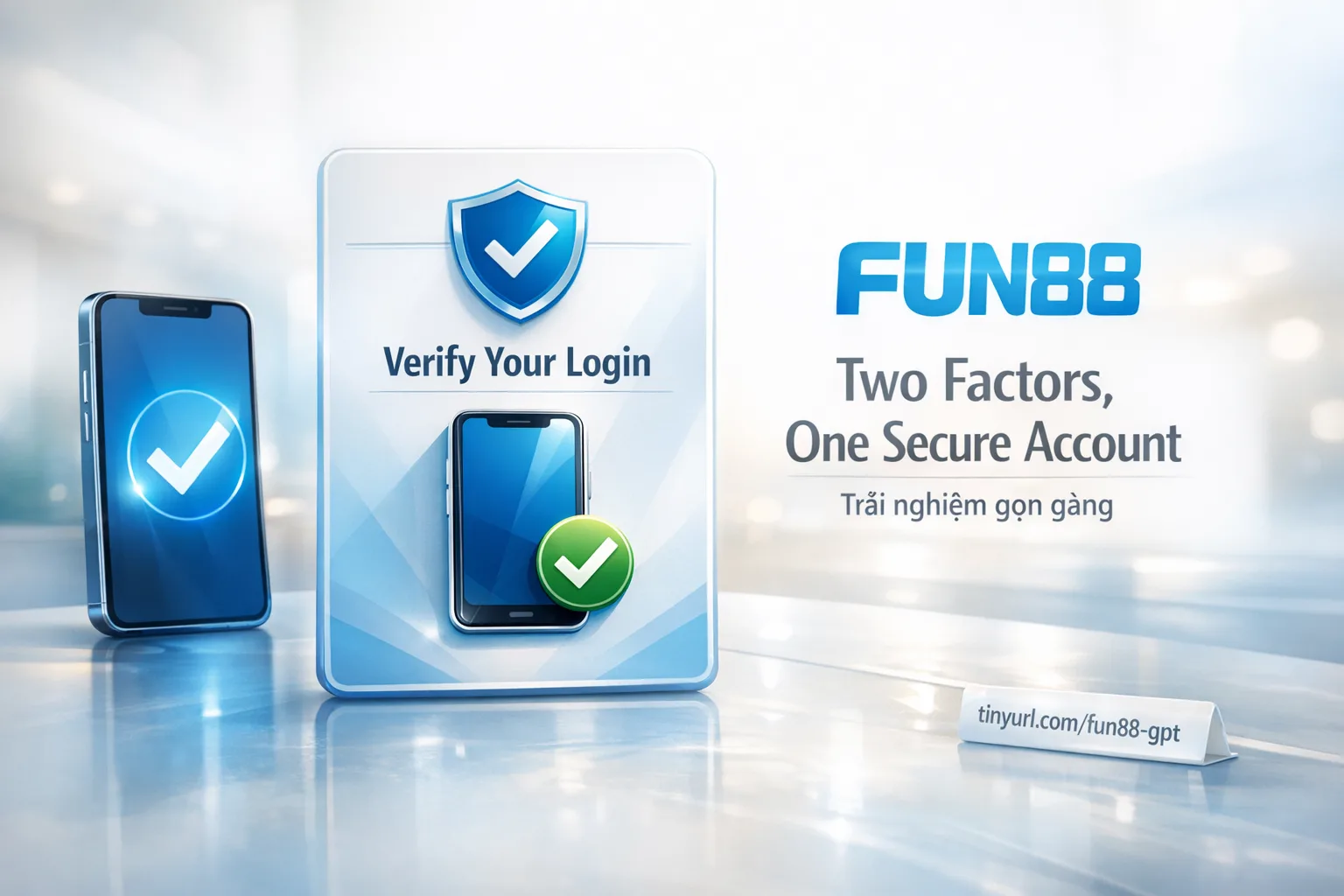 Xác thực hai yếu tố 2FA Fun88 mã OTP bảo vệ tài khoản đăng nhập